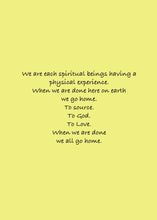Spiritual Beings Optimal Living Card